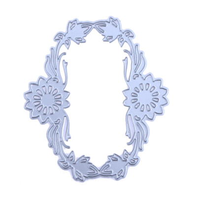 

Symmetrical Flowers DIY Cutting Dies Metal Stencils Scrapbook Craft