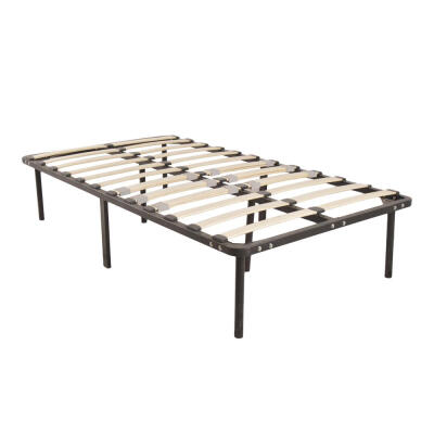 

Wood Slats Metal Bed Frame Platform Bedroom Mattress Foundation Base King Queen Full Twin Size for Your Choice