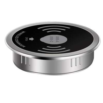 

USB Type-C Multiple Coil QI Wireless Charger Embedded Desktop Transmitter