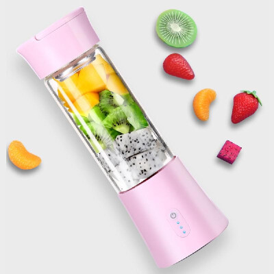 

Personal Size Blender Portable Blender USB Rechargeable Juicer Cup Single Serving Blender Fruit Mixing Machine 380ML BPA Free