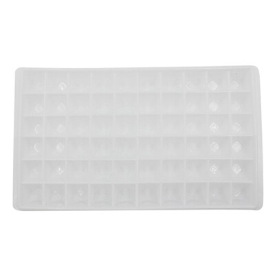

60 Grids Ice Cube DIY Handmade Diamond Shape Ice Cube Mold Summer Ice Box Kitchen Tool 60 Diamond Shaped Cube Machine