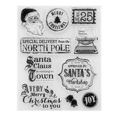 

Silicone Clear Stamps Christmas Santa Claus for DIY ScrapbookPhoto Album