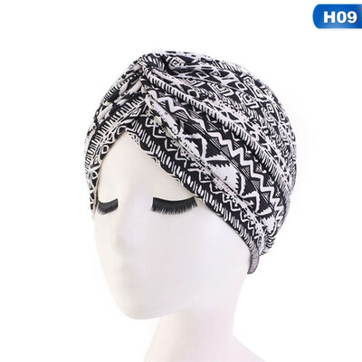 

New Women Soft Floral Print Cotton Women Turban Fashion Cancer Headwrap Chemo Cap Head Wrap