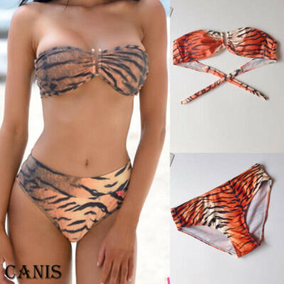 

Women Bandage Push-Up Padded Bra Top Bikini Set Swimsuit Bathing Suit Swimwear