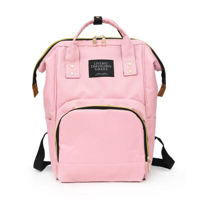 

Fashion Women Multi-function Backpack Baby Diaper Bag Bottle Shoulder Bag Candy Color Maternity Backpack Patchwork Travel Bags