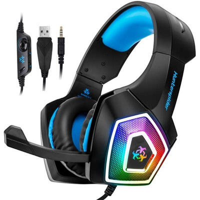 

Hunterspider V1 Stereo Gaming Headphones Surround Headset With Mic LED Light For PS4 Xbox One PC