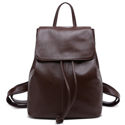 

European&American fashion leisure Ladies Leather backpack anti-theft shoulder bag