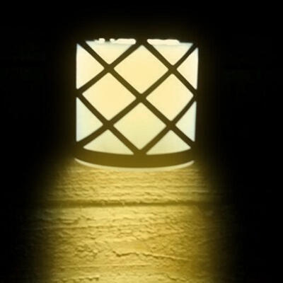 

LED Garden Light Solar Panel Sensor Lamp Waterproof Wall Mounted Outdoor Fence Court Wall Lamp Lighting Warm Cold White
