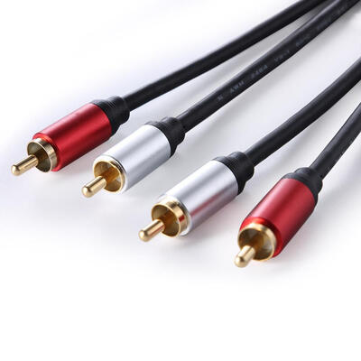 

18m 2RCA to 2 RCA Male to Male Audio Cable Gold-Plated RCA Aux Cable Wire