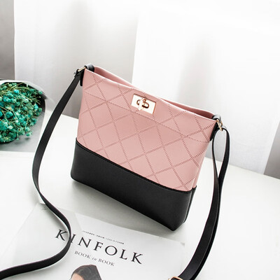 

Korean women Embossed Rhombic Single Shoulder Small Square Bag Messenger Shoulder Ladies Mobile Phone Small Bags