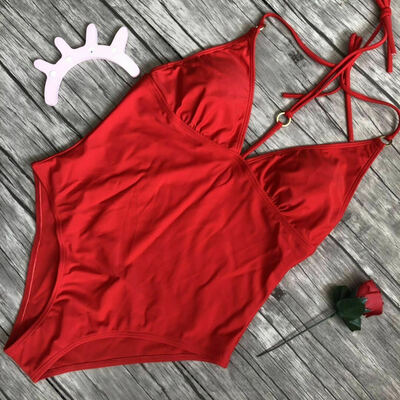 

Sexy Women One Piece Monokini Bikini Push Up Leopard Swimsuit Swimwear Bathing