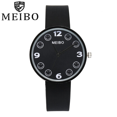 

MEIBO Women Dress Watches 10 Colors Fashion Canvas PU Leather Band Number Quartz Wrist Watch relogio feminino orologi donna 533