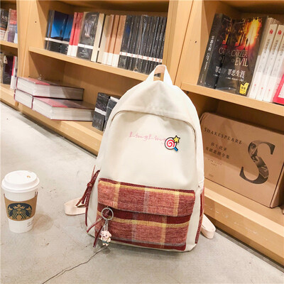 

Ins wind bag female Korean high school students small fresh mori ancient feeling girl rucksack backpack backpack