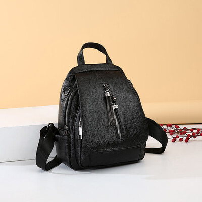

Tailored Fashion Ladies Wild Color Zipper Large Capacity Multi-Purpose Backpack