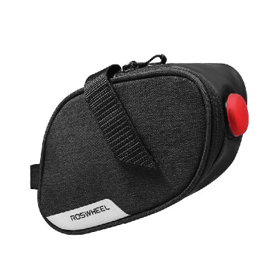 

Bike Saddle Bag Cycling Strap-on Saddle Bag Road Bike Seat Pack Water Repellent Bike Storage Bag with Taillight