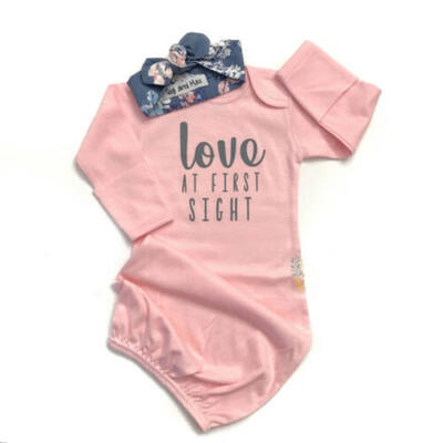 

US 2Pcs Newborn Baby Girl Cotton Swaddle Wrap Blanket Sleeping Bag Sleepsack Set