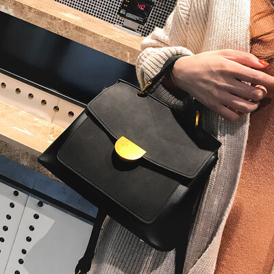 

Womens Bag 2018 New Korean Messenger Bag Handbags Shell Retro Matte Shoulder Handbag Female