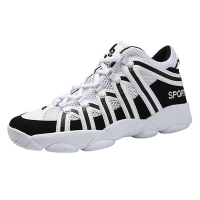 

Couple high basketball shoes men running mesh shoes girls mesh sports shoes