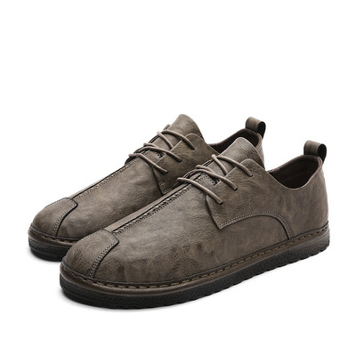 

2018 mens flat soft casual shoes Korean trend British wild mens casual shoes tide shoes