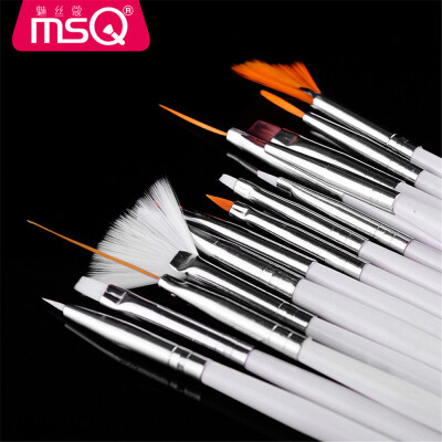 

Toponeto MSQ 15pcs Nail Art Designing Painting Dotting Detailing Pen Brushes Bundle Set