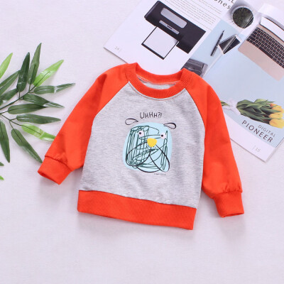 

Newborn Baby Girls Cartoon Letter Print Long Sleeves T-shirt Top Baby Clothes