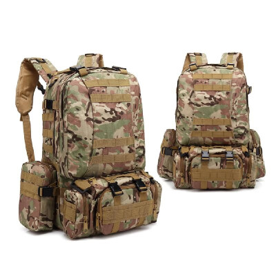 

60L Outdoor Multifunction Military Tactical Backpack with MOLLE Webbings Rucksack Sports Camping Travel Hiking Bag