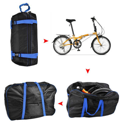 

Greensen DUUTI Portable Folding Bicycle Cover Storage Shoulder Bag Blue for 14-20in Bikes