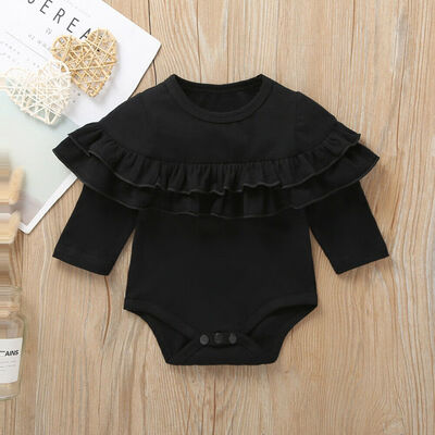 

Newborn Infant Baby Girls Fold Romper Jumpsuit Bodysuit Clothes Outfits Playsuit