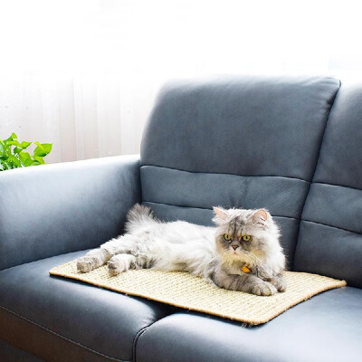 

Pet Cat Scratching Mat Natural Sisal Cat Mat Protection Play Scratcher Pad for Cats kitties 50 Different Color Delivery Randomly