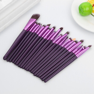 

Toponeto 20 Pcs Wooden handle Makeup Brush Set tools Make-up Toiletry Kit Wool Make Up Brush Set