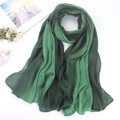

New Dutch linen long sunscreen beach towel shawl cotton&linen gradient scarf pearl light gift silk scarf female