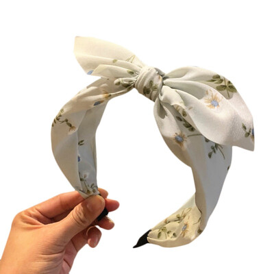 

Vintage Headband Women Twist Hairband Kawaii Floral Ladies Bowknot Tropical Turban Headwear