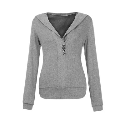 

Starmoon Winter Warm Casual Hooded Jacket Coat Button Sweatshirt Outwear Tops Blouse