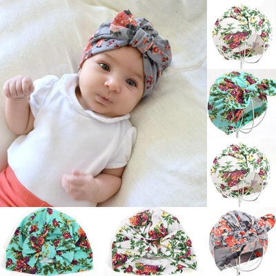 

2017 Newborn Baby Kid Boy Girl Infant Bowknot Hat Toddler Cotton Beanie Hat Cap