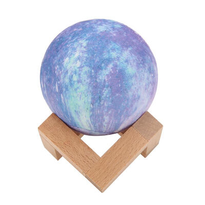 

3D Print LED Moon Lamp USB Rechargeable Bedroom Night Light Decor Gift Blue