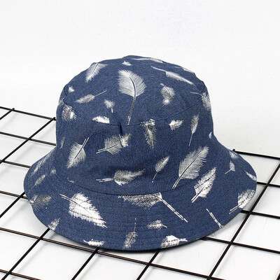 

Tailored Unisex Adult Double Sided Wear Feather Fisherman Hat Sunscreen Outdoors Cap