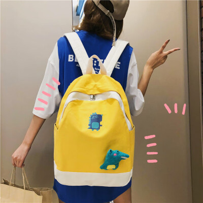 

Insfeng schoolbag female Korean version high school canvas university student young Qingxin junior high school girl Japanese Shoul