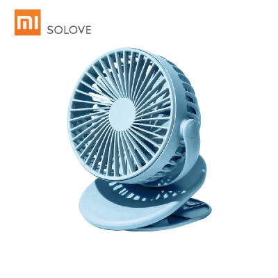 

Xiaomi SOLOVE Clip Fan F3 USB Mini Fan Flexible 360 Degree Rotation 3 Sppeeds Adjustable Handy Small Table Desk Desktop Cooling US