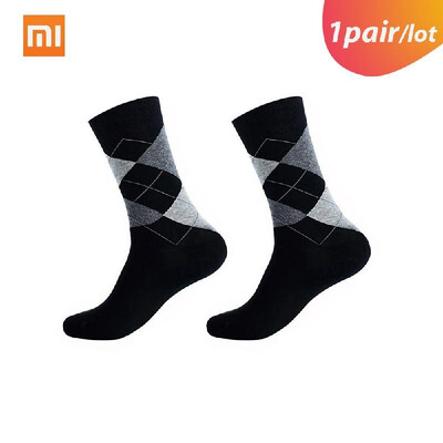 

Xiaomi 365WEAR Long Socks For Men Gentleman Business Socks Comfortable Soft Cotton Plaid Socks 1 Pairlot