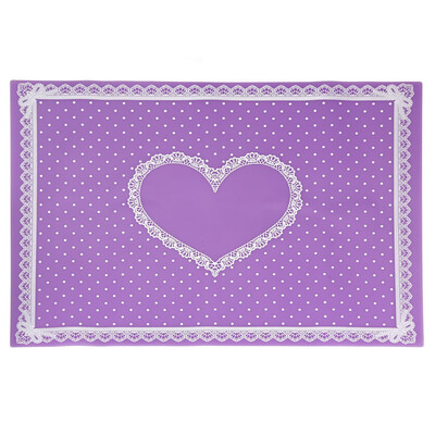 

Toponeto Silicon Lace Polka Dot Heart Pattern Nail Art Table Mat Pad Manicure Clean
