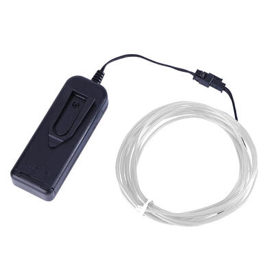

3m PVC EL Wire Flexible 4 Modes Light Strips3V ABS Battery Case Box Driver