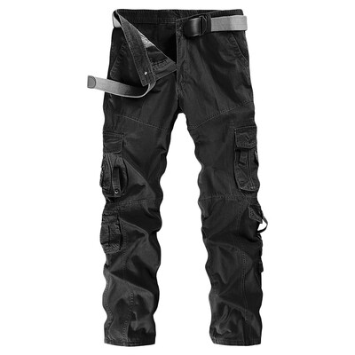 

Solid Color Pockets Cargo Pants