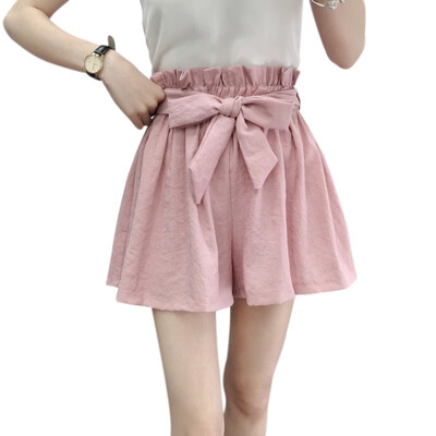 

Fashion Lady Women Wide Legs Shorts Summer Casual Shorts Beach High Waist Short