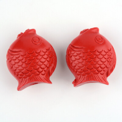 

Cinnabar Beads Fish FireBrick 31x255x16mm Hole 3mm