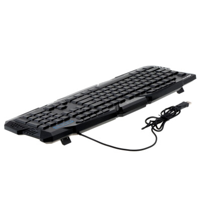 

KKmoon Wired LED Adjustable 3 Colors Backlit Backlight Crack Gaming Keyboard for Win7 8 Vista XP OSX