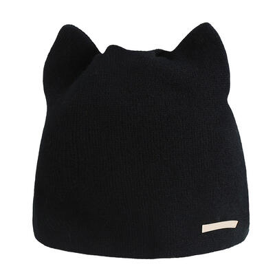 

Fashion Women Winter Warm Hat Cat Ear Beanies Cap Solid Color Knitted Hats