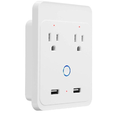 

Smart Wi-Fi Wall Outlets Independent Control Voice Control Compatible with AlexaGoogle Home APP Remote Control Schedule Function