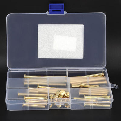 

Greensen 60pcs M5 Flat Head Picture Book Account Recipes Binding Rivets Screw DIY Craftmaking Rivet Set