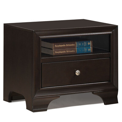 

Nightstand Sofa Side Table End Table Storage Drawer -Brown