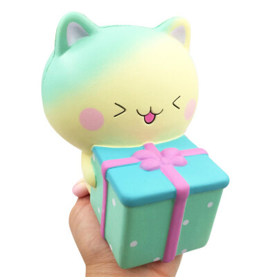 

Gotoamei Gift Box Cat Slow Rebound New PU Simulation Extrusion Decoration House Toy